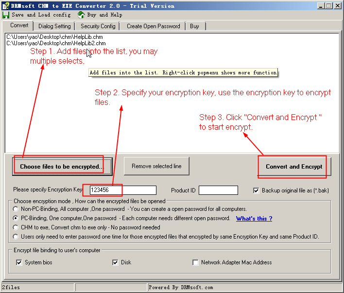 How to convert chm to exe?